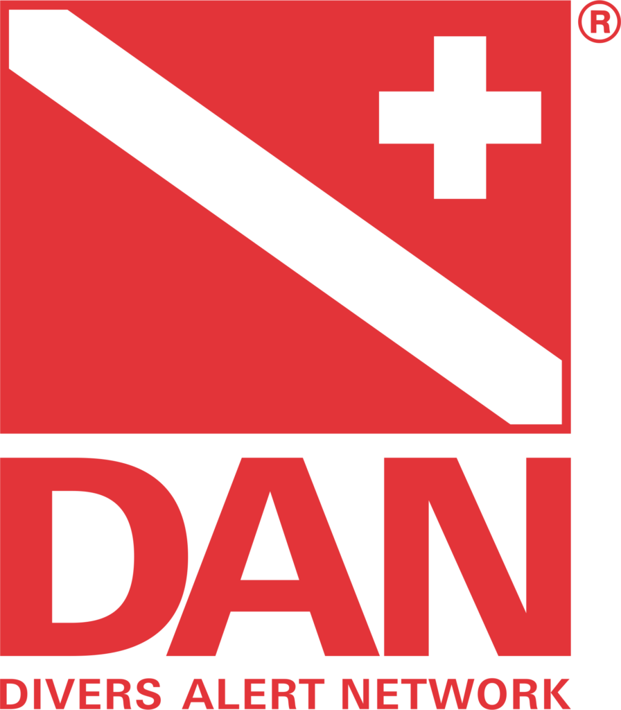 DAN scuba insurance logo partnered with dive aran, aran islands