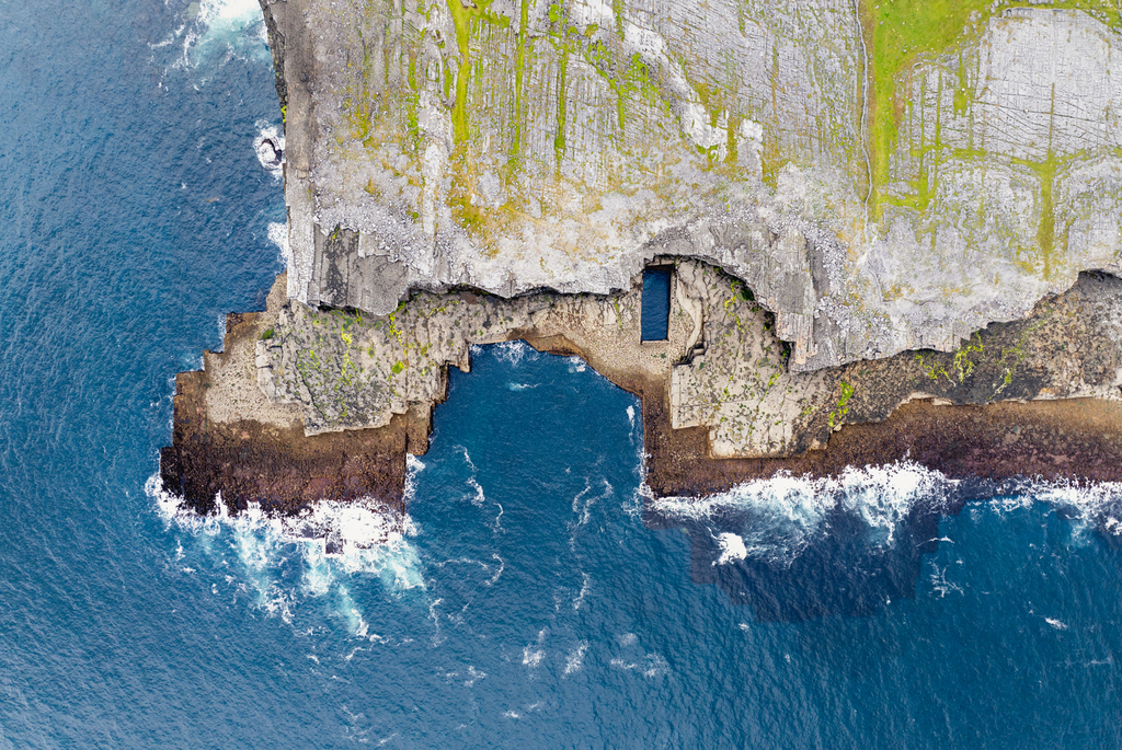 Freediving in the Wormhole, Inishmore, Aran Islands